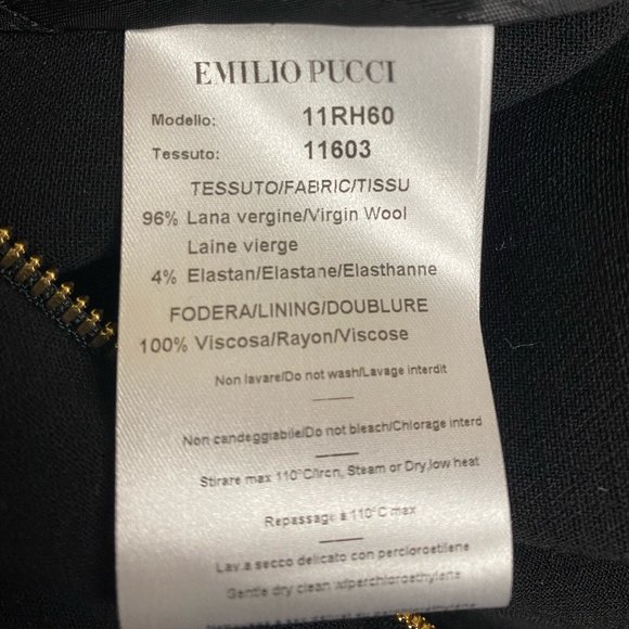 Emilio Pucci Black dress with metal/stud detailing - Picture 8 of 9